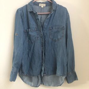 Anthropologie Cloth and Stone Chambray Shirt